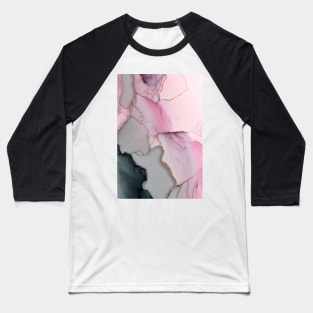 Blossom Skies - Abstract Alcohol Ink Resin Art Baseball T-Shirt